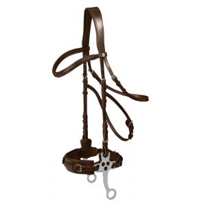 Wh. X-line Bitless Bridle Hackamore
